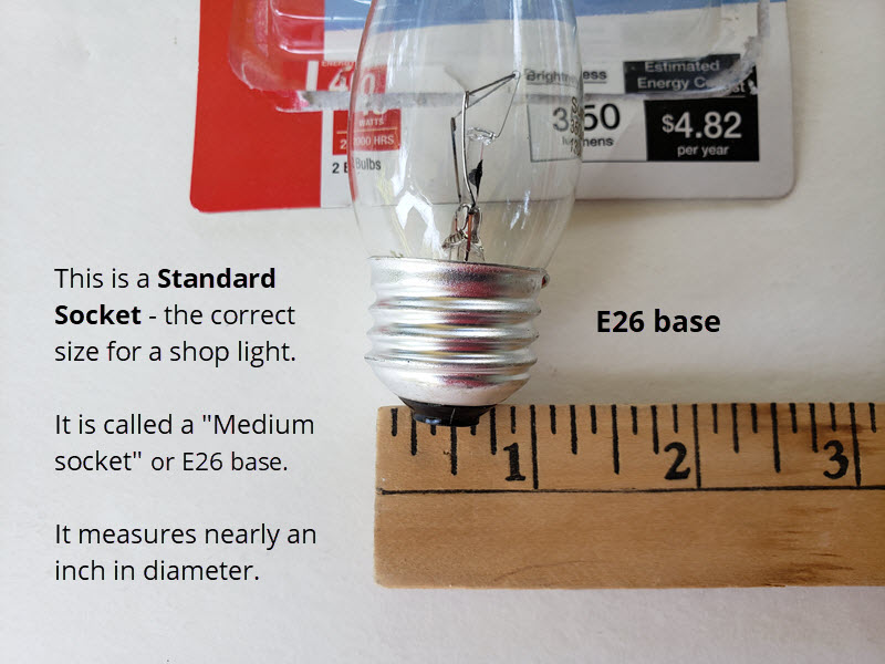 standard socket lightbulb